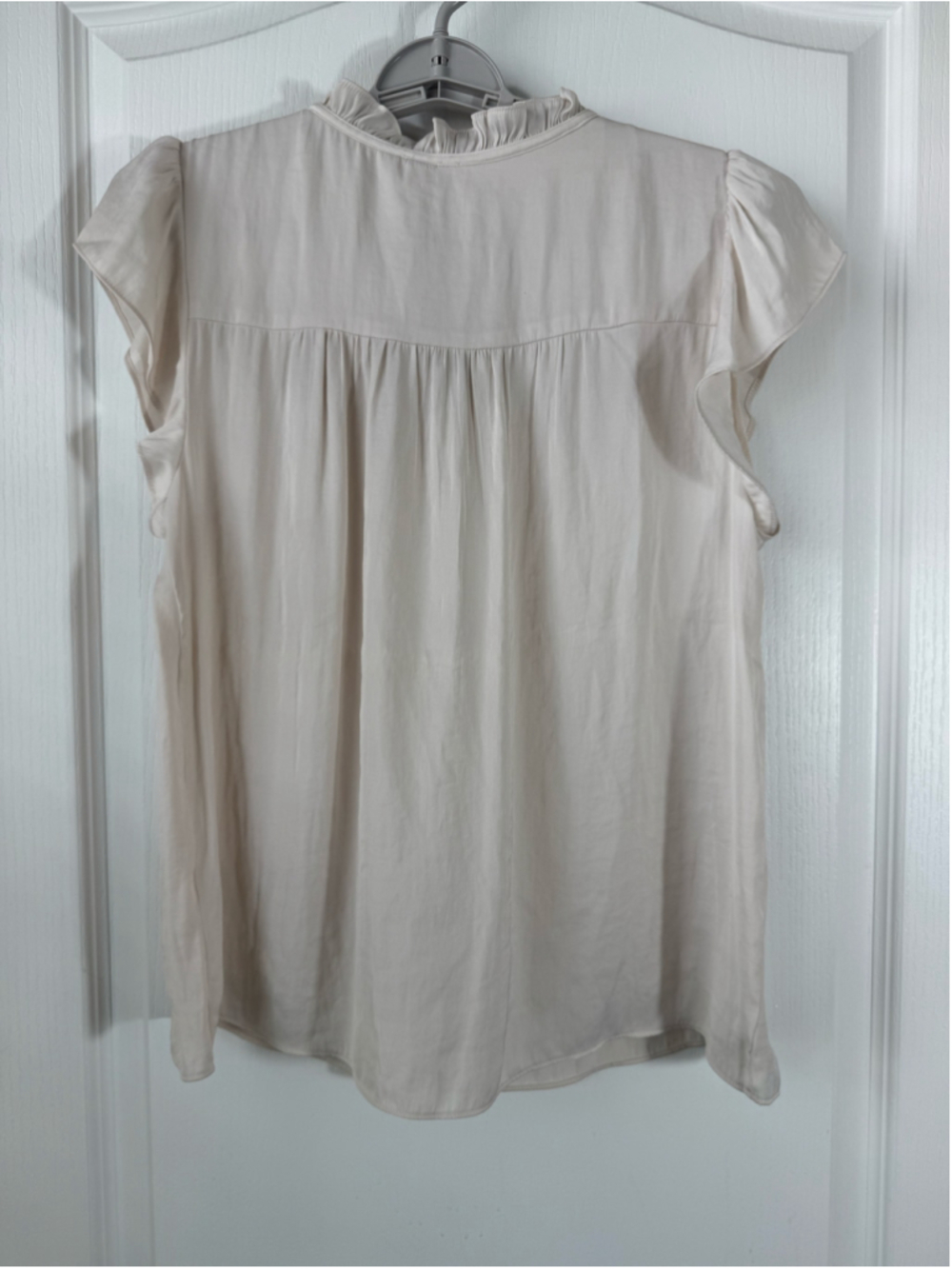 Women's Joie Beige Embroidered Blouse M - Picture 2 of 9